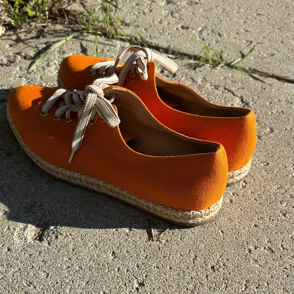 M. Gemi Vibrant Orange Espadrille Sneakers - Picture 11 of 13